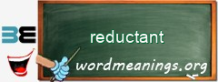 WordMeaning blackboard for reductant